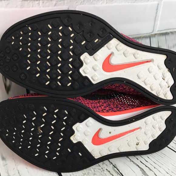 Nike Flyknit Racer Açaí Berry Running Men’s 10 - Picture 7 of 8